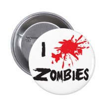 I Love Zombie Boton