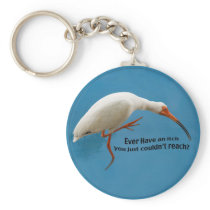 Íbis com um comichão Keychain