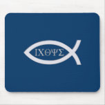 Ichthus - símbolo cristão dos peixes mouse pad