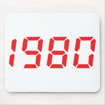 ícone 1980 do vermelho mousepad