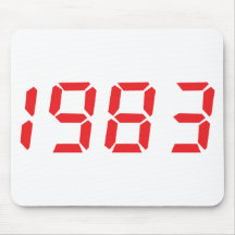 ícone 1983 do vermelho mousepad