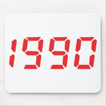 ícone 1990 do vermelho mousepad