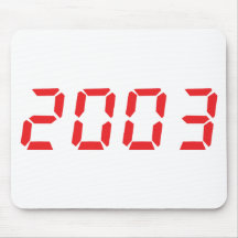 ícone 2003 do vermelho mousepads