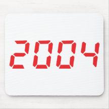 ícone 2004 do vermelho mousepad