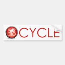 Ícone Bumpersticker do ciclismo Adesivo