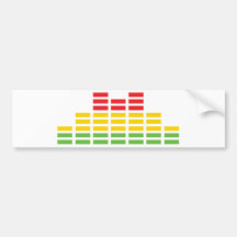 ícone colorido do equalizador adesivos