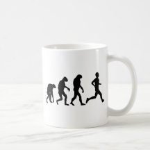 ícone da evolução do corredor caneca