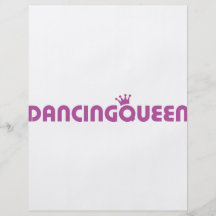 ícone da rainha da dança panfletos personalizado