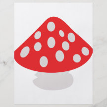 ícone do agaric de mosca modelos de panfleto