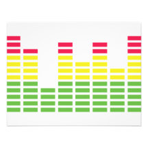 ícone do equalizador do audiocontroller convite personalizados