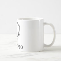 ícone preto de taekwondo caneca