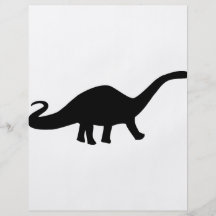 ícone preto do dinossauro panfletos coloridos