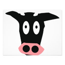 ícone principal da vaca convite personalizado