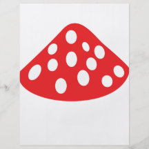 ícone vermelho do agaric de mosca panfletos personalizados