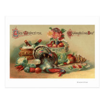 Ideia de um banquete cartao postal