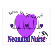 Ideias Neonatal do presente da enfermeira--Design  Cartao Postal