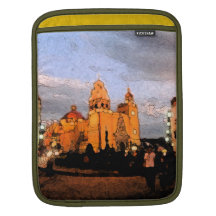 Igreja amarela bolsa para iPad