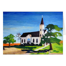 Igreja do país, Richland, Texas Cartão