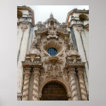 igreja histórica de San Diego Poster