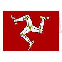 Ilha da bandeira de alta qualidade do homem cartões