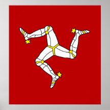 Ilha da bandeira de alta qualidade do homem pôsteres