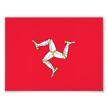 Ilha do homem - bandeira Manx Foto Arte