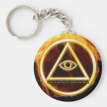 Illuminati no fogo chaveiros