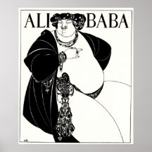 Ilustração de Nouveau da arte: Beardsley - babá de Posters