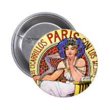 Ilustração de Nouveau da arte de Mucha Boton