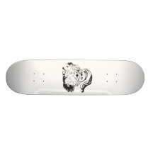 Ilustração de Papai Noel Skate