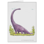 Ilustração do dinossauro de Giraffatitan Cartão