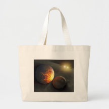 Ilustração planetária do impacto do Fora-Mundo Bolsa