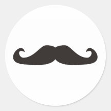 Ilustração retro dos bigodes do gentelman adesivo