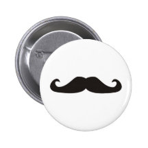 Ilustração retro dos bigodes do gentelman boton