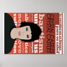 Ilustración Crystal Castles (Alice Glass) Poster