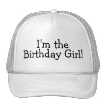 Im a menina do aniversário bonés