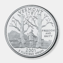 Ímã 2001 do quarto do estado de Vermont Ima De Geladeira
