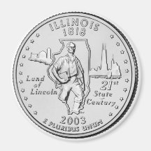 Ímã 2003 do quarto do estado de Illinois Imã De Geladeira