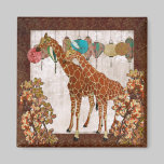 Ímã alaranjado da flor dos girafas ímãs