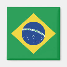 Ímã da bandeira de Brasil Imas De Geladeira