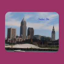 Ímã da lembrança de Cleveland, Ohio imãs premium
