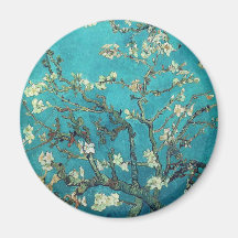 Ímã das flores da amêndoa de Van Gogh Imas De Geladeira