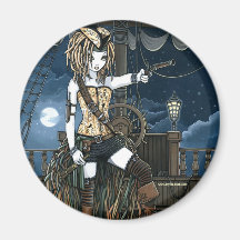 Ímã de Fae da lua do navio de pirata do céu de "He Imã
