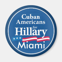 Ímã de MIAMI dos CUBANOS de Clinton Imãs De Refrigerador