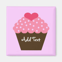 Ímã do amor do cupcake imã de geladeira