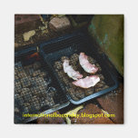 ímã do bacon imã de geladeira