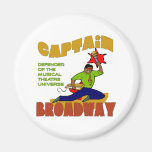 Ímã do capitão Broadway (pele de lite) Imãs