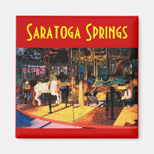 Ímã do carrossel de Saratoga Imãs De Geladeira