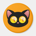 Ímã do gato preto do Dia das Bruxas Imãs