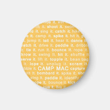 Ímã do Mac do acampamento (o amarelo o faz) Ima